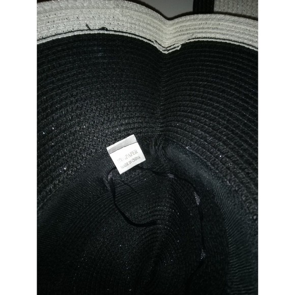 3 woman's wide brim summer sun hats.white,black,tan - Picture 12 of 16